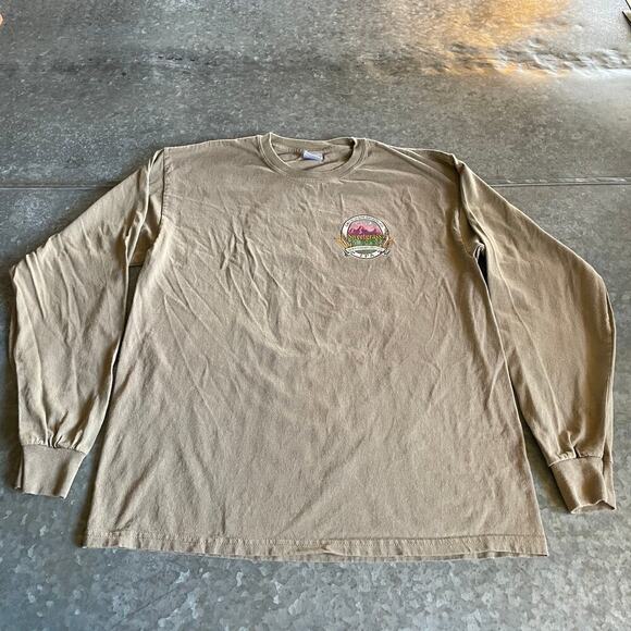 Grand Teton Brewing Co Sweetgrass Jackson Hole's IPA Shirt Large Tan Long Sleeve - Picture 2 of 9